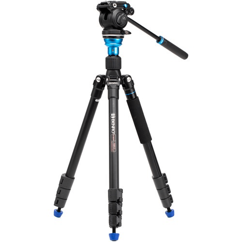 Benro Aero 2 Pro Aluminum Travel Video Tripod With Flip Locks