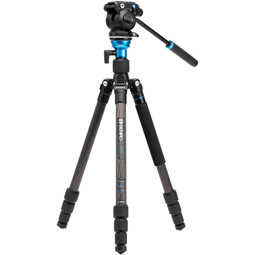 Benro Aero 2 Pro Carbon Fiber Travel Video Tripod With Twist Locks