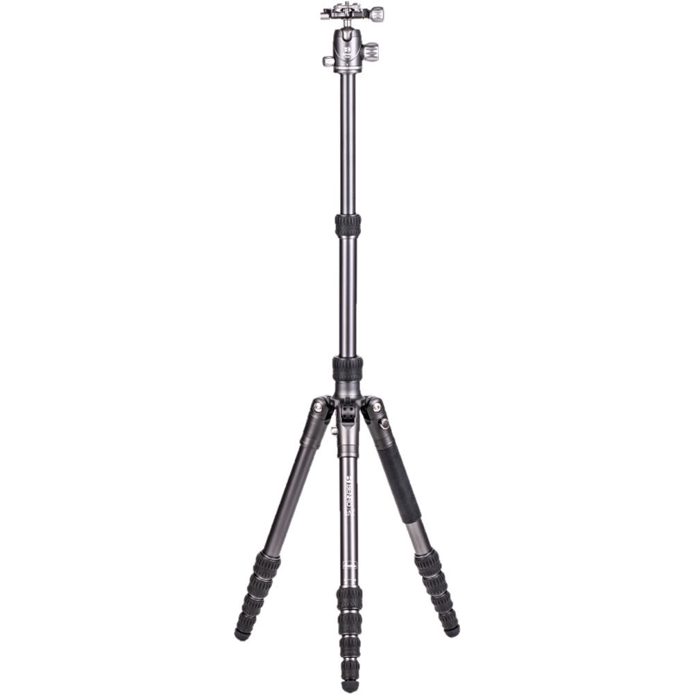 Benro Bat Aluminum One Series Travel Tripod/Monopod With Vx20 Ballhead, 5 Leg Sections, Twist Leg Locks, Padded Carrying Case