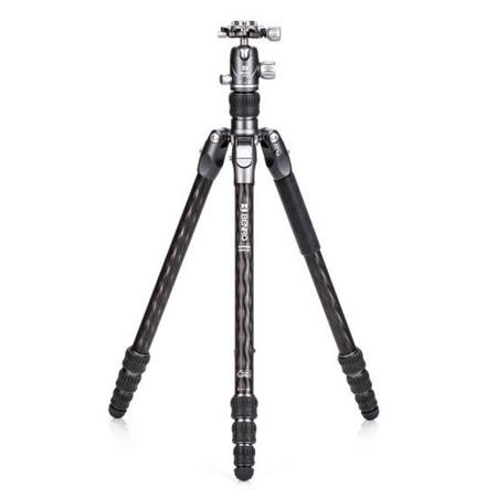 Benro Rhino Carbon Fiber One Series Tripod/Monopod With Vx20 Ballhead, 4 Leg Sections, Twist Leg Locks, Padded Carrying Case