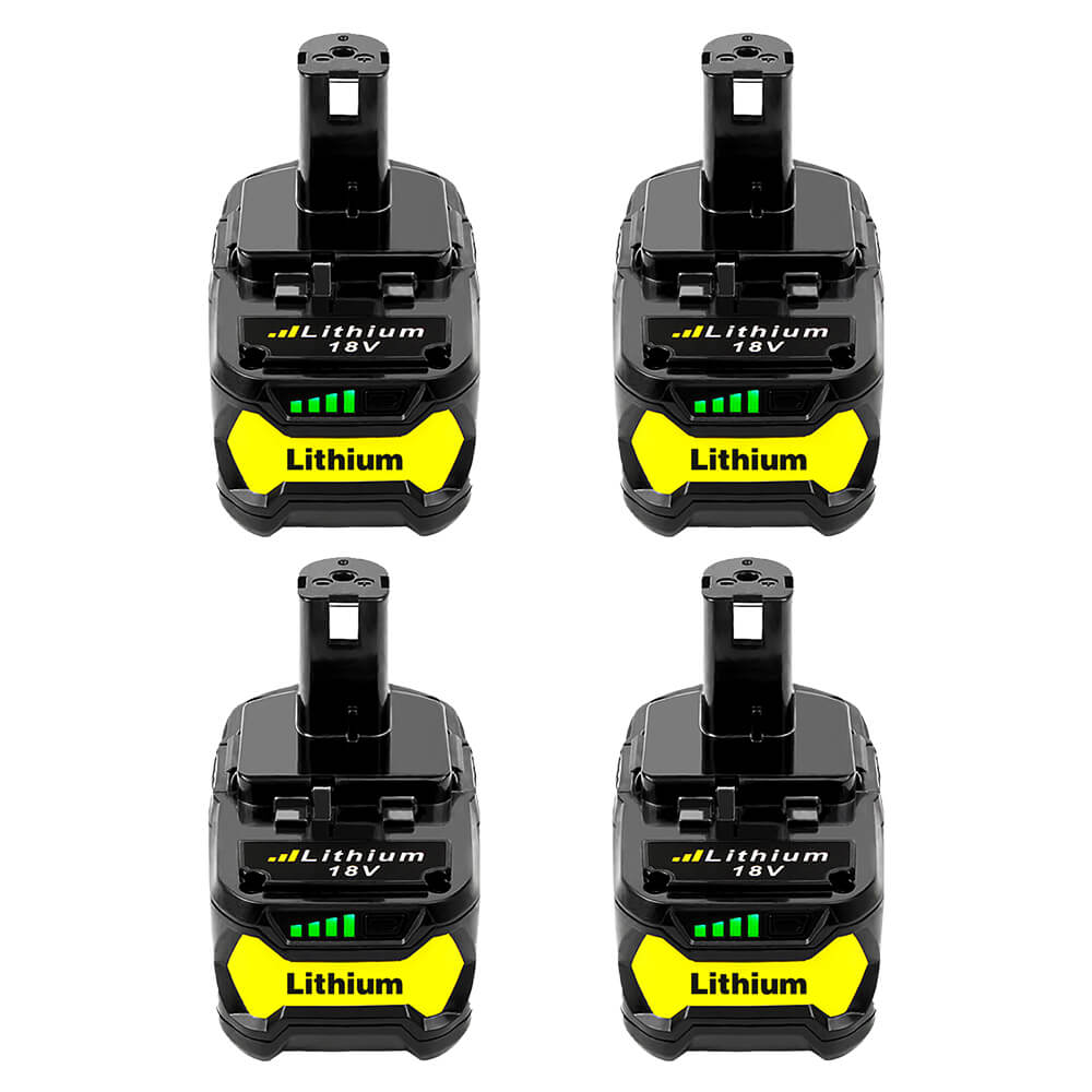 For Ryobi 18V Battery 18V 5.5Ah Replacement Battery | P108 4 Pack Batteries