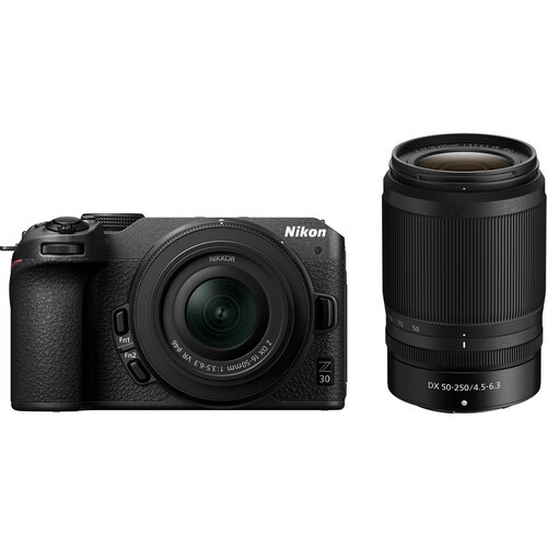 Nikon Z30 Mirrorless Camera With 16-50Mm And 50-250Mm Lenses