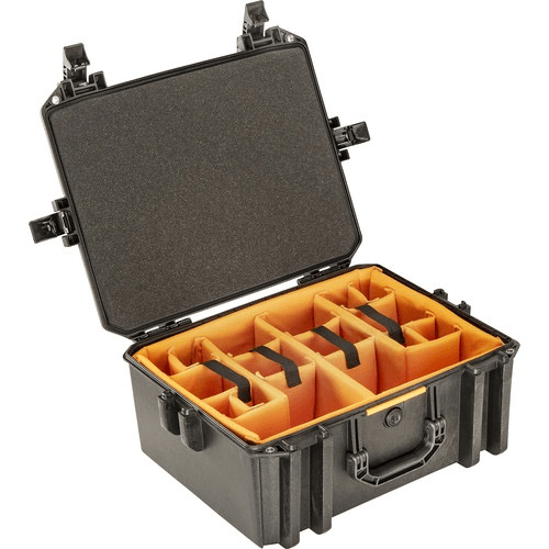 Pelican Vault V550 Standard Equipment Case With Lid Foam And Dividers (Black)