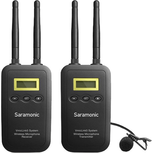 Saramonic Vmiclink5 5.8 Ghz Shf Wireless Lavalier System And Receiver (5725 To 5875 Mhz)