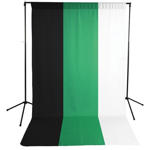 Savage Economy Background Kit 5X9 (White, Black, And Chroma Green Backdrops)