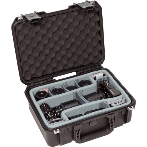 Skb Iseries 1510-6 Case With Think Tank Photo Dividers & Lid Foam (Black)