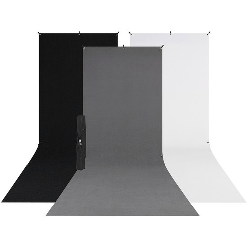 Westcott X-Drop 3-Pack Sweep Backdrop Kit (5 X 12')