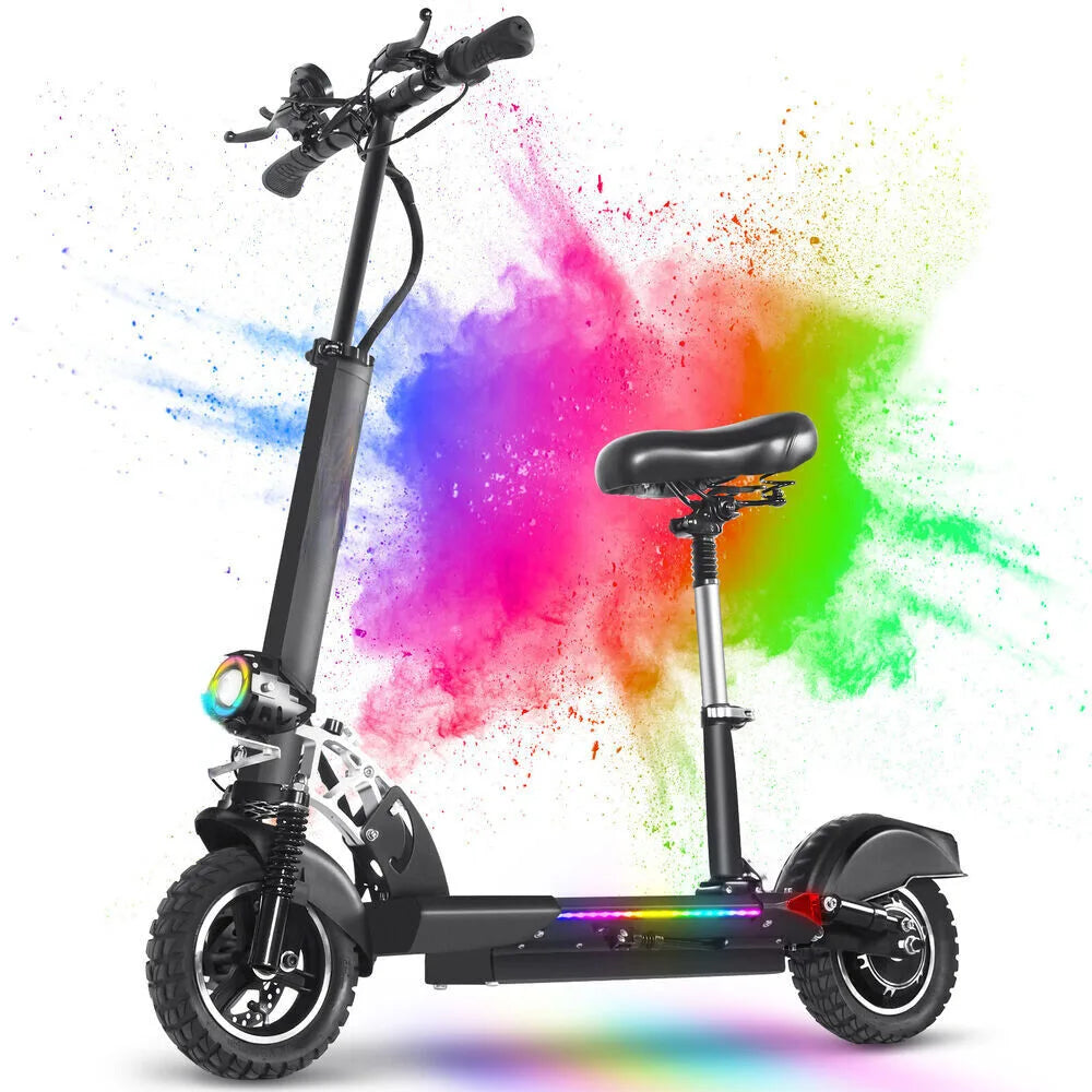 Folding Electric Scooter for Adults with 800W Motor 28Mph E Scooter with Seat