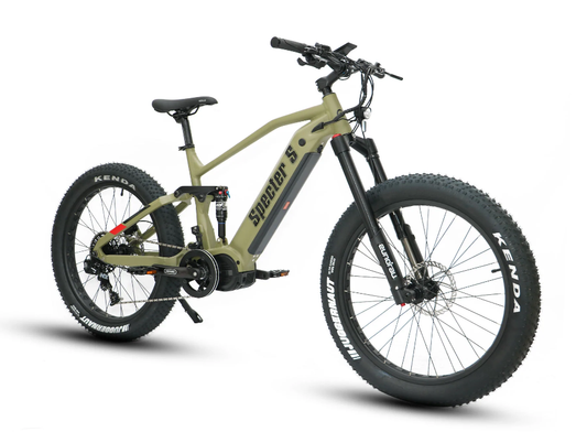 2023 Eunorau Specter S 1000W All Terrain Full Suspension Electric Hunting Bike