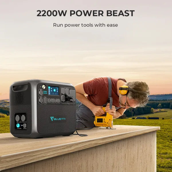 BLUETTI AC200MAX 2200W Power Station Solar Generator 2048Wh LiFePO4 Battery MPPT