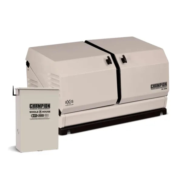 Champion 14kW aXis Home Standby Generator System with 200-Amp aXis Automatic Transfer Switch