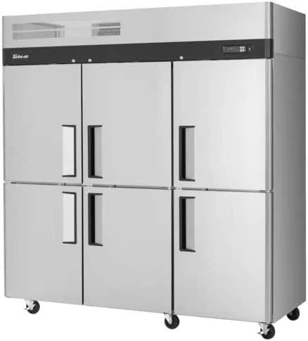 Turbo Air M3F-72-6-N commercial kitchen upright freezer, self cleaning, LED lighting, self-diagnostic system, smart defrost (3) Split Door