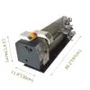 Inch Thread Metal Lathe 8X23" Bench Lathe 1100W Brushless Motor Turning Machine