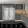 Forno Rizzuto 60" Inch W. Dual Combo Either Refrigerator and or Freezer Combo 27.6 Cubic Ft.