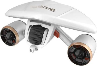 sublue WhiteShark Mix Pro Smart Underwater Scooter with Smartphone Case Mount/Camera Mount, 2 Gear Speed Switch, Dual Motor 40M