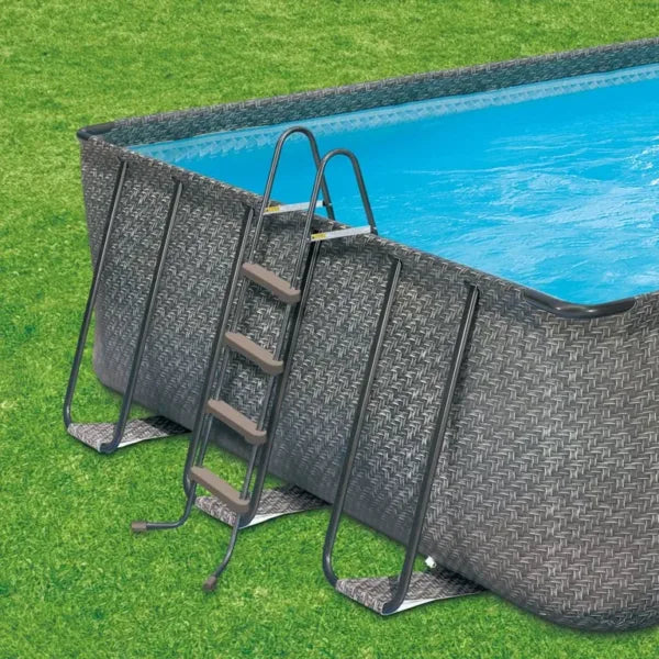 Summer Waves 32ft x 16ft x 52in Above Ground Frame Swimming Pool Set
