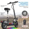 Folding Electric Scooter for Adults with 800W Motor 28Mph E Scooter with Seat