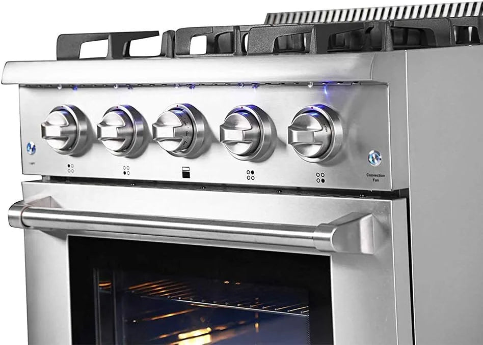 Thor Kitchen 30 inch Freestanding Pro-Style Professional Gas Range with 4.2 cu. ft, 4 Burners