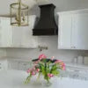 Riley & Higgs Curved Front Unfinished Range Hood Cover With Decorative Molding - Wall Mounted (Black, 48 W X 48 H inches)