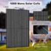 JJN 4000 Watt Solar Panel 10 Pieces 400 Watt Solar Panels Bifacial Solar Panels High Efficiency Solar Module