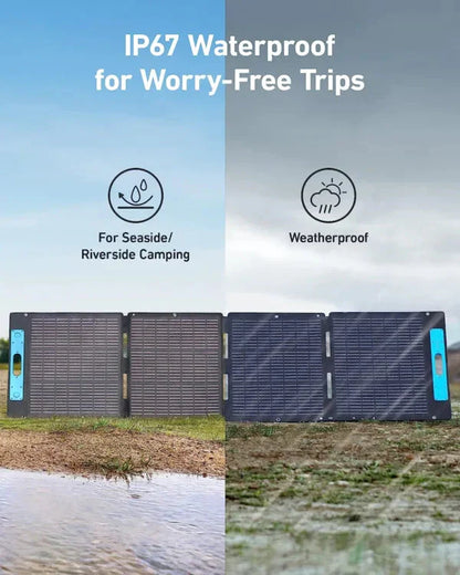 Anker SOLIX F2000 Portable Power Station, PowerHouse 767, 2048Wh GaNPrime Solar Generator with 5×200W Solar Panels, LiFePO4 Batteries, 4 AC Outlets...