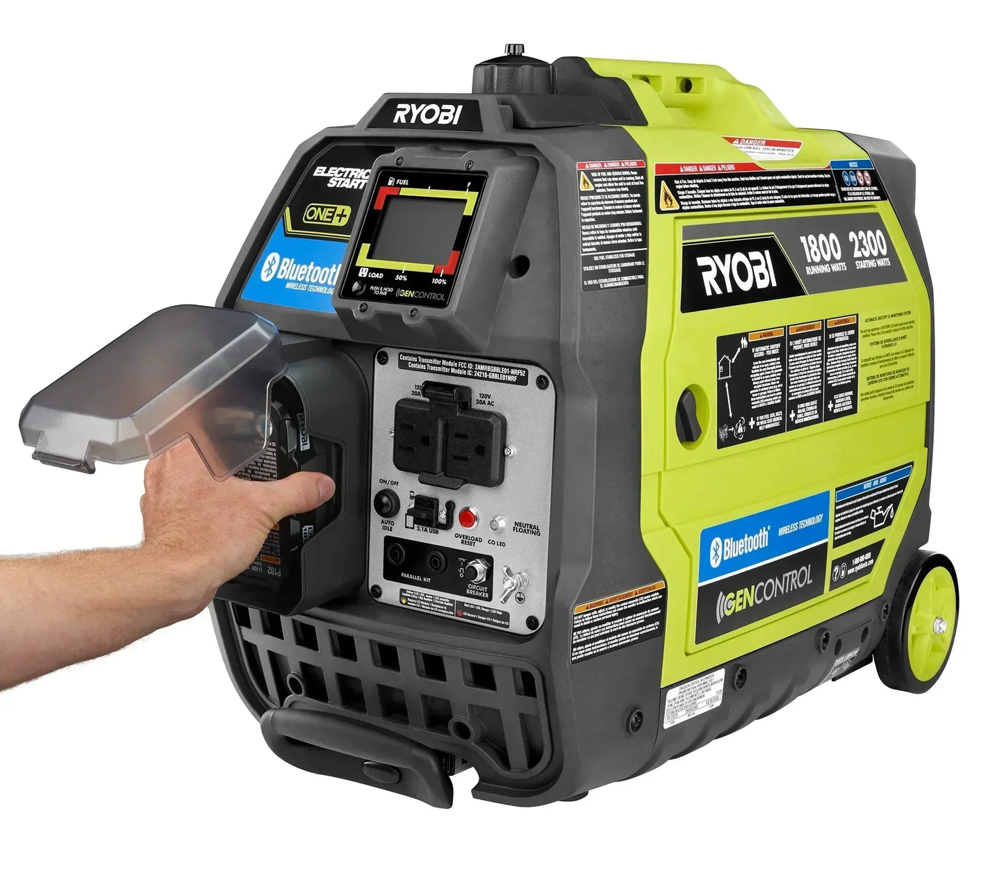 2300 watt bluetooth inverter generator with 18v one+ electric start