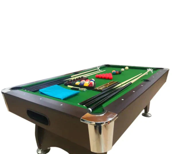 8' Feet Billiard Pool Table Snooker Full Set Accessories Game Vintage Green 8FT
