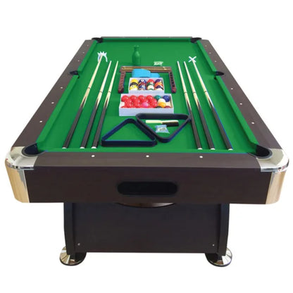 8' Feet Billiard Pool Table Snooker Full Set Accessories Game Vintage Green 8FT