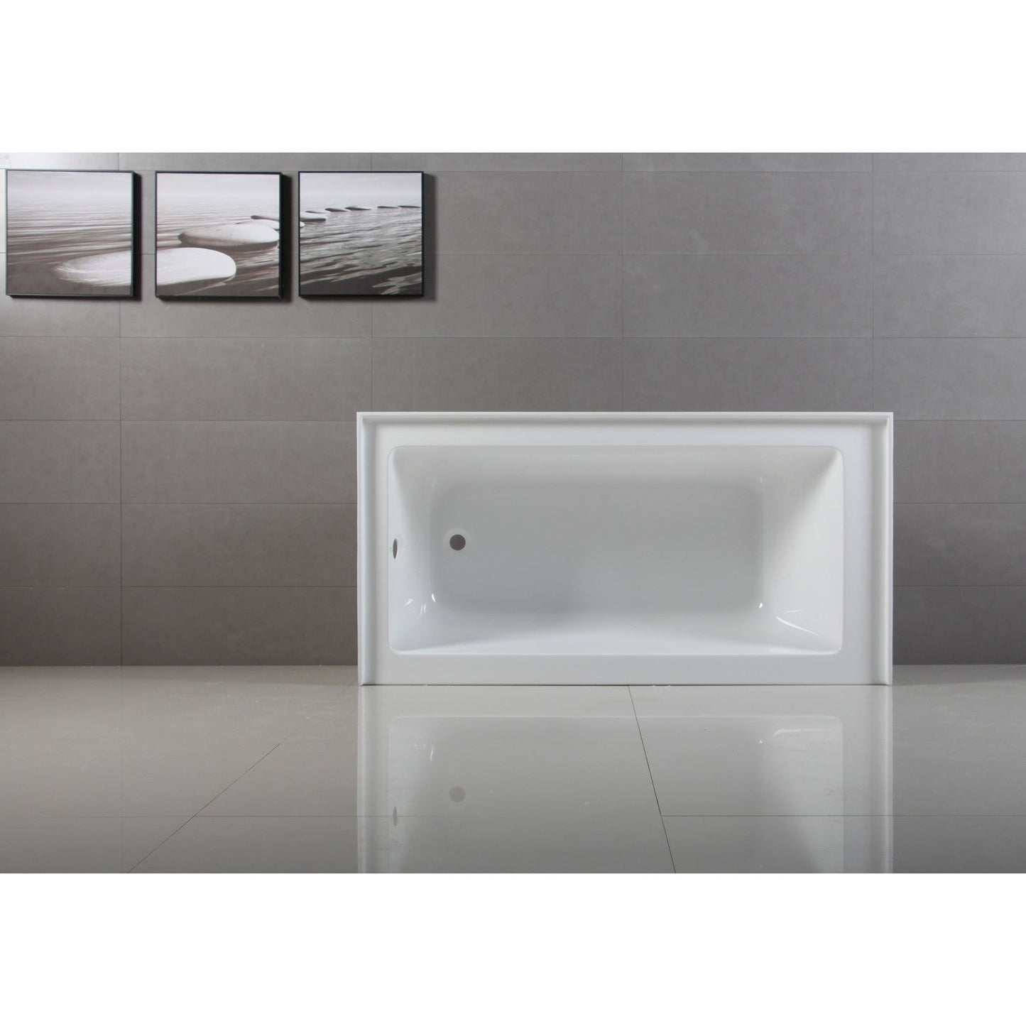 Aqua Eden Vtap603222L Alcove Bath Tub (L)60"X (W)32" X (H)21-5/8"