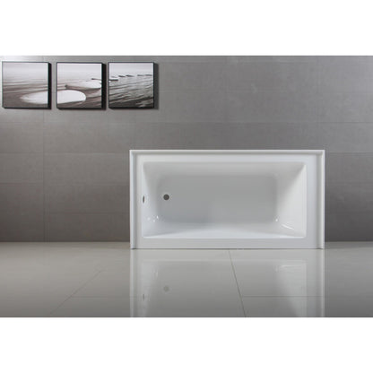 Aqua Eden Vtap603222L Alcove Bath Tub (L)60"X (W)32" X (H)21-5/8"