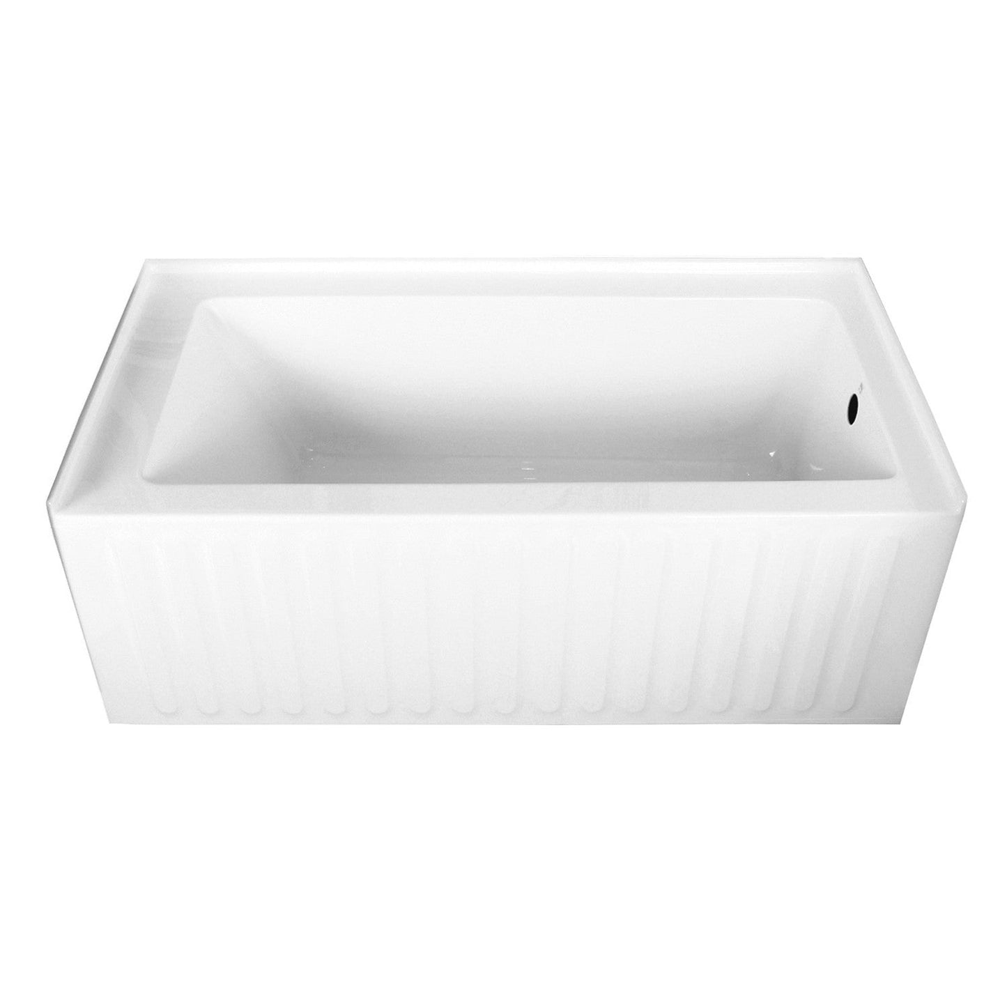 Aqua Eden Vtde603121X-P 60X30X22 Acrylic Alcove Bathtub