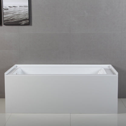 Aqua Eden Vtde603122X-P 60-Inch Acrylic Regular Alcove Tub
