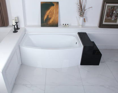 Aqua Eden Vtdr603022L Inflection Alcove Bathtub  (L)60" X (W)35" X (H)21-5/8"