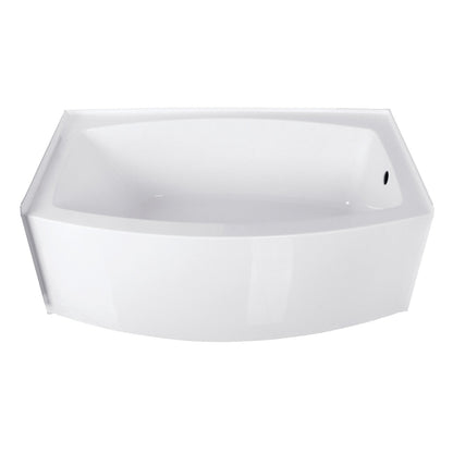 Aqua Eden Vtdr603022L Inflection Alcove Bathtub  (L)60" X (W)35" X (H)21-5/8"