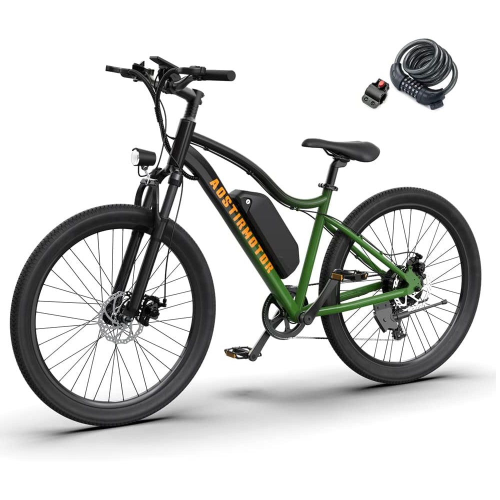 Aostirmotor A350 Electric Bike 350W 36V 10.4Ah Ebike, 26X2.1 Inch Ebike, Mini Electric Bike，electric Bike For Adults