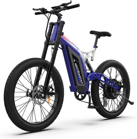 Aostirmotor S17-1500W Fat Tire Electric Bike 1500W With Hydraulic Brake 263.0 Tires Mountain Ebike