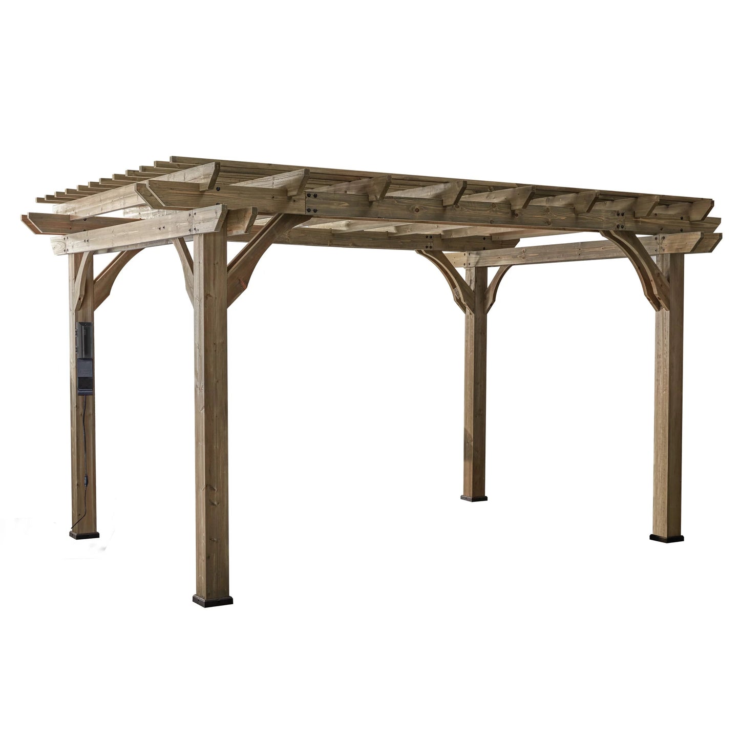 Backyard Discovery Somerville 14′ x 10′ Cedar Pergola with Electric