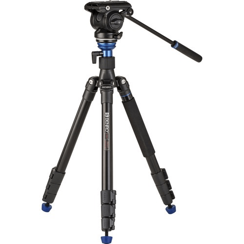 Benro A2883F Travel Angel Aero-Video Tripod Kit With Leveling Column And S4Pro Head