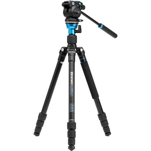 Benro Aero 2 Pro Aluminum Travel Video Tripod With Twist Locks