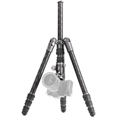 Benro Bat Carbon Fiber Two Series Travel Tripod/ Monopod With Vx25 Ballhead, 4 Leg Sections, Twist Leg Locks, Padded Carrying Case