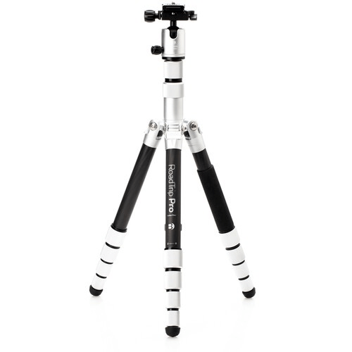 Benro Mefoto Roadtrip Pro Carbon Fiber Series 1 Travel Tripod With Ball Head And Monopod (Silver)