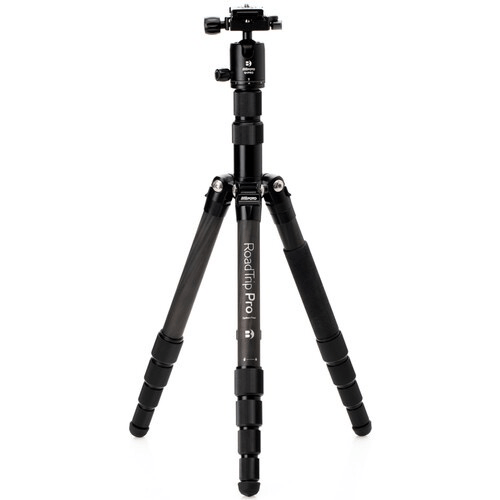 Benro Mefoto Roadtrip Pro Carbon Fiber Series 1 Travel Tripod With Ball Head And Monopod (Black)