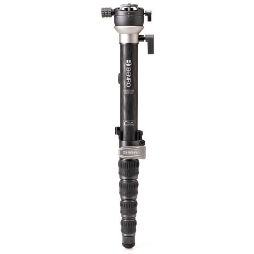 Benro Msdpl46C Supadupa Carbon Fiber Monopod With Leveling Pan Head (62")