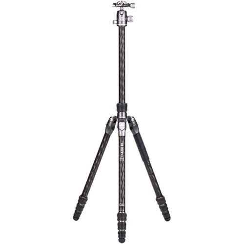 Benro Rhino Carbon Fiber Two Series Tripod/Monopod With Vx25 Ballhead, 4 Leg Sections, Twist Leg Locks, Padded Carrying Case