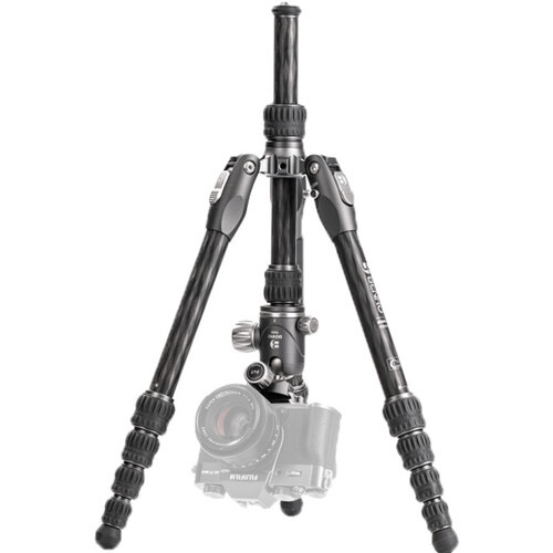 Benro Rhino Carbon Fiber Zero Series Tripod/Monopod With Vx20 Ballhead, 5 Leg Sections, Twist Leg Locks, Padded Carrying Case