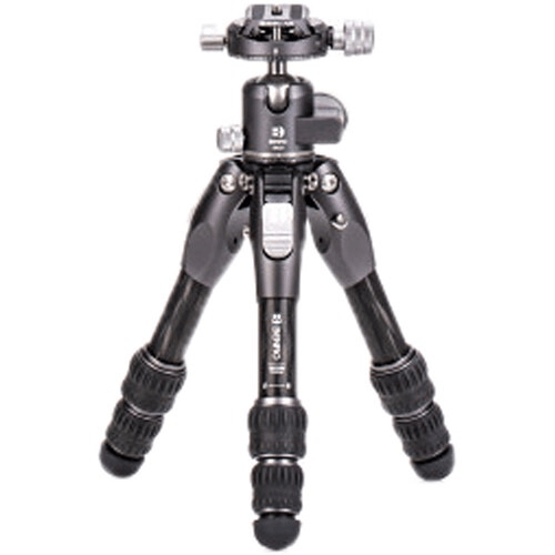 Benro Tortoise Columnless Carbon Fiber Zero Series Tripod With Gx25 Ballhead, 3 Leg Sections, Twist Leg Locks, Padded Carrying Case