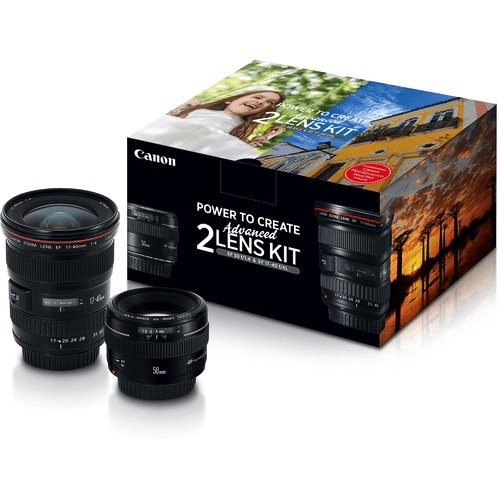 Canon Advanced Two Lens Kit With 50Mm F/1.4 And 17-40Mm F/4L Lenses