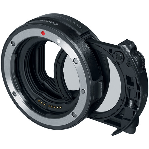 Canon Drop-In Filter Mount Adapter Ef-Eos R With Circular Polarizer Filter