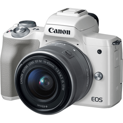 Canon Eos M50 Mirrorless Digital Camera With 15-45Mm Lens (White)