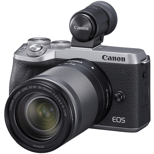 Canon Eos M6 Mark Ii Mirrorless Digital Camera With 18-150Mm Lens And Evf-Dc2 Viewfinder (Silver)